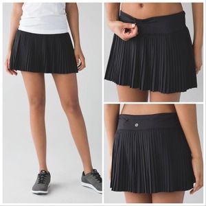 lululemon athletica | Skirts | Lululemon Pleat To Street Skirt Ii Black  Pleated Skort Size 8 | Poshmark
